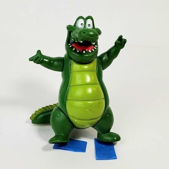 Plastic Vintage Crocodile Toy Mini Figure, Peter Pan - Picture 1 of 4
